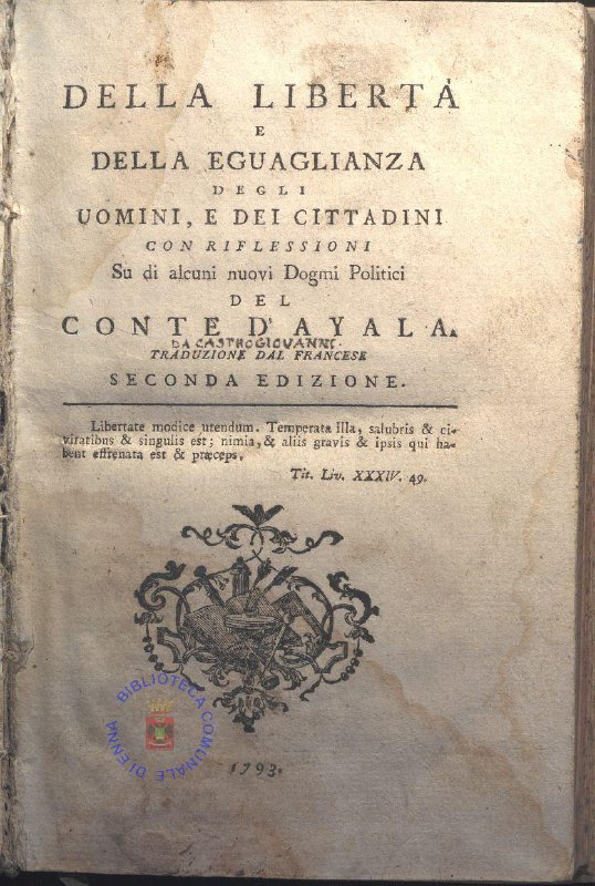 Delle Liberta' e Della Eguaglianza