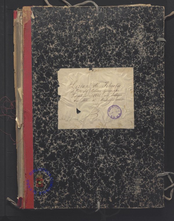 Corso di lezioni di filosofia dettato in questo colleggio di studi nel 1861