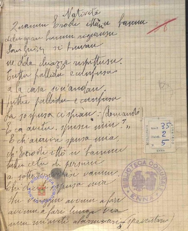 SEZ. SAV. 35.2.5 - NATIVITA’- M. SAVARESE SAVOCA.1939-40