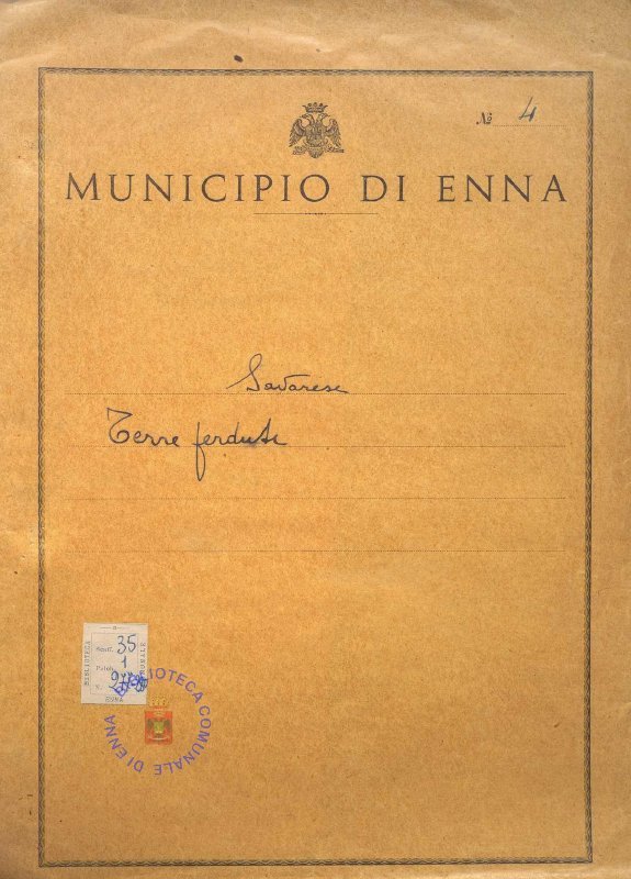 SEZ.SAV. 35.1.279 - TERRE PERDUTE. DRAMMA IN DUECQUADRI. NINO SAVARESE