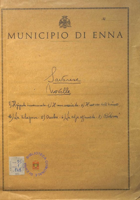 SEZ.SAV. 35.1.247.bis - SCRITTI DI NINO SAVARESE, PARTE SECONDA