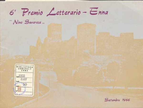SEZ.SAV. 30 - 6 PREMIO LETTERARIO NINO SAVARESE