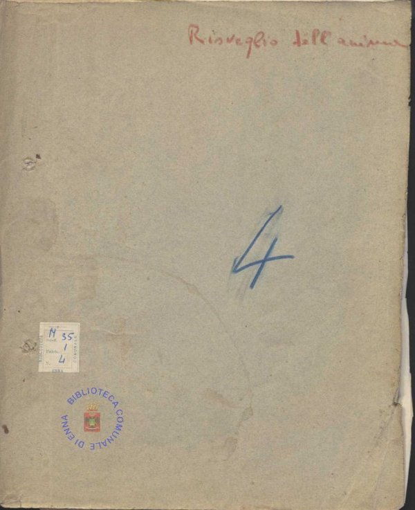 SEZ.SAV. M. 35.1.4 - RISVEGLIO DELL’ANIMA. FEDERICO SAVARESE