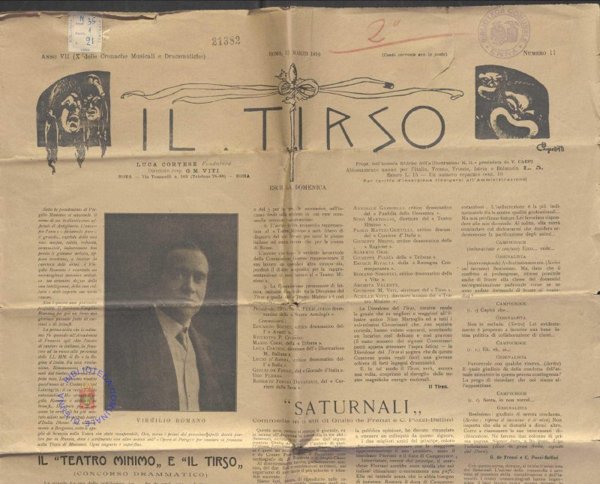 SEZ.SAV. M. 35.1.21 - RITAGLI DI GIORNALE SU FEDERICO SAVARESE