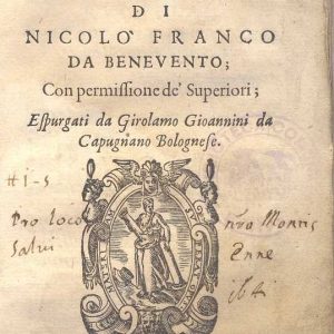 C.37.2.25 - DIALOGHI PIACEVOLISSIMI DI NICOLO’ FRANCO DA BENEVENTO. 1590