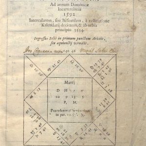 C.36.1.1 - EPHEMERIS IOANNIS ANTONII MAGINI PATAVINI. 1592