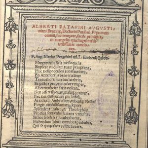 C.36.1.10 - ENDECASYLLABON. ALBERTI PATAVINI AUGUSTI