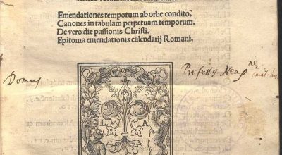 OPUSCOLUM DE EMENDATIONIBUS TEMPORUM. GIOVANNI LUCIDO SAMOTEO. 1537