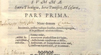 SUMMA SACRA THEOLOGIAE, IURIS PONTIFICIJ,& CAESAREI, PARS PRIMA. SANT’ANTONINO PIEROZZI,ARCIVESCOVO DI FIRENZE – I