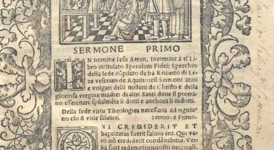 SPECULUM FIDEI, FRA ROBERTO DI LEZZE, VESCOVO DI AQUINO