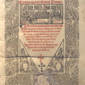 C.36.2.18 - TERTIUS OPERIS GALENI TOMUS