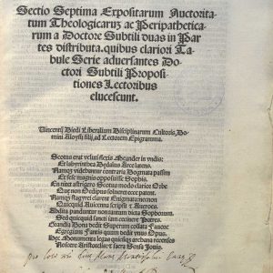 C.36.2.5 - SECTIO SEPTIMA ERPOSITARUM AUCTORITATUM THEOLOGICARUM