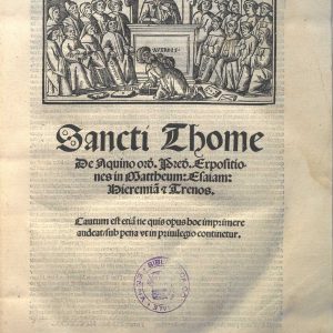 C.36.2.6 - ESPOSIZIONI IN MATTEO,ISAIA, GEREMIA E TRENI, SAN TOMMASO D’AQUINO