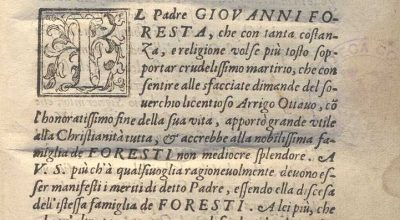 AL S. DON LODOVICO FORESTA FRAT’ANGELO DA SCIACCA