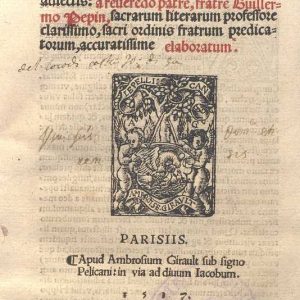 C.37.1.10 - OPUS ADMODUM INSIGNE DE ADVENTU DOMINI. GUILLAUME PEPIN. 1537