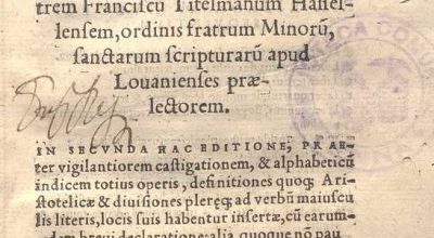 COMPENDIU NATURALIS PHILOSOPHIAE. FRANCISCUS TITELMANUS HAFFELLENFIS. 1542