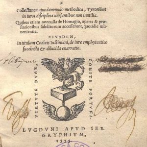 C.37.2.1 - IN USUS FEUDORUM. IOANNES FERRARIUS MONTANUS. 1555