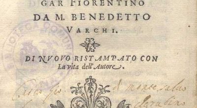 DE BENEFIZI TRADOTTO IN VOLGARE FIORENTINO DA M.BENEDETTO VARCHI. 1574