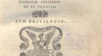 MONARCHIA DEL NOSTRO SIGNOR GESU’ CHRISTO DI M. GIOVAN’ANTONIO PANTHERA PARENTINO. 1552