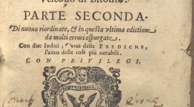 PREDICHE. MONS. CORNELIO MUSSO DAPIACENZA, VESCOVO DI BITONTO. PARTE SECONDA. 1599