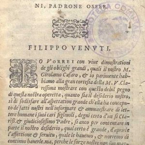 C.37.2.15 - DIZIONARIO VOLGARE-LATINO. FILIPPO VENUTI. 1579