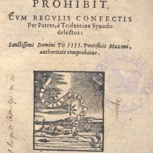 C.37.2.24 - INDEX LIBRORUM PROHIBITORUM SACRA CONGREGAZIONE DELL’INDICE. 1581