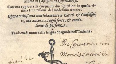 TRATTATO DE CASI DE COSCIENTI. FRATE ANTONIO DE CORDUA. 1599