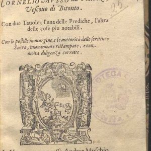 C.37.3.12 - PREDICHE. C. MUSSO. 1570