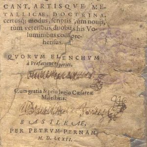 C.37.3.5 - ALCHEMIAE. PETRUS PERNA. 1572