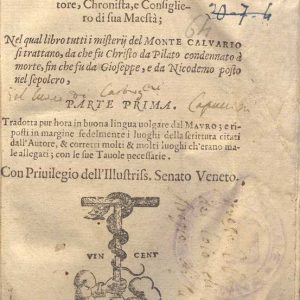 C.37.3.6 - MONTE CALVARIO. A.DE GUEVARA. 1563