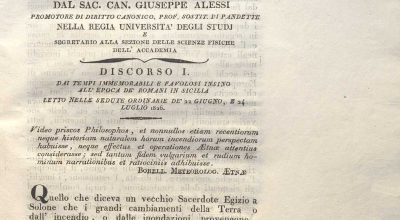 STORIA CRITICA DELLE ERUZIONI DELL’ETNA CAN.ALESSI G