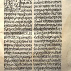Inc.35.C.10 - PAULUS VENETUS, EXPOSITIO IN UNIVERSALIA PORPHYRI ET PRAEDICAMENTA ARISTOTELIS.(PRECEDE)JACOBUS DE BONAGUISIS EPISTOLA NICOLETTO VERMIAE.VENEZIA 1494