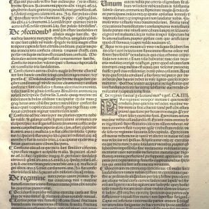 Inc.35.C.13 -MONTAGNANA, BARTHOLOMEUS. OPERA MEDICA. VENEZIA 1497