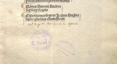 DUNS, JOHANNES, QUAESTIONES IN UNIVERSALIA PORPHYRII;QUAESTIONES IN PRAEDICAMENTA ARISTOTELIS VENEZIA 1492