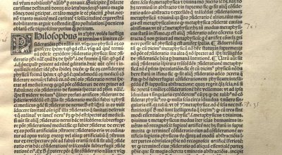 COLUMNA, AEGIDIUS, EXPOSITIO SUPER LIBROS DE ANIMA ARISTOTELIS. VENEZIA 1496