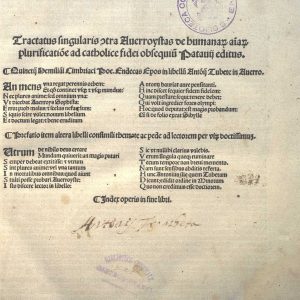 Inc.35.C.20 - OFFREDUS APOLLINARIS, EXPOSITIO ET QUAESTIONES IN LIBROS ARISTOTELIS DE ANIMA. VENEZIA 1496