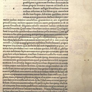 Inc.35.C.24 - PRISCIANUS, OPERA.SEU DE OCTO PARTIBUS ORATIONIS; DE CONSTRUCTIONE; DE DUODECIM CARMINIBUS; DE ACCENTIBUS;...VENEZIA 1481