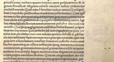 PRISCIANUS, OPERA.SEU DE OCTO PARTIBUS ORATIONIS; DE CONSTRUCTIONE; DE DUODECIM CARMINIBUS; DE ACCENTIBUS;…VENEZIA 1481