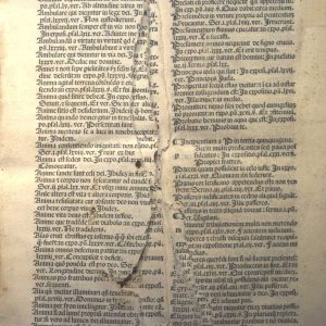 Inc.35.C.3 - PSALTERIUM, PSALTERIUM, COMM. SANCTUS AUGUSTINUS. VENEZIA 1493