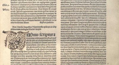 PSALTERIUM, PSALTERIUM, COMM. SANCTUS AUGUSTINUS. VENEZIA 1493