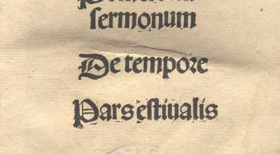 POMERIUM SERMONUM DE TEMPORE PARS AESTIVALIS. PELBART TEMESVARI. 1521