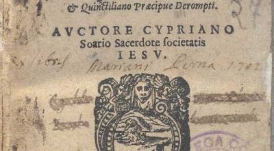 C.34.2.15 – DE ARTE RHETORICA LIBRI TRES. CIPRIANO SOAREZ. 1579