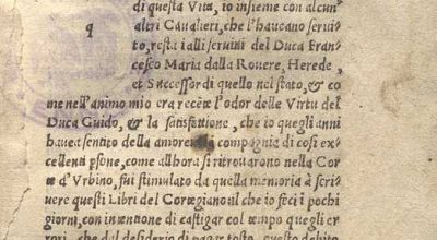 C.34.2.17 – IL CORTEGIANO. BALDASSARE CASTIGLIONE. 1528