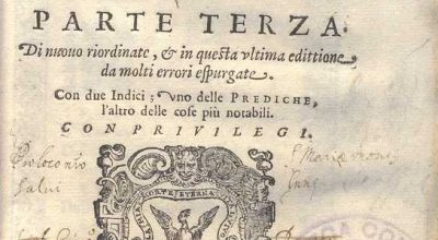 C.34.2.18 – PREDICHE. CORNELIO MUSSO VESCOVO DI BITONTO. 1599