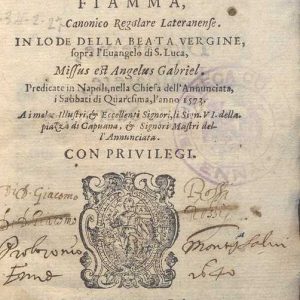 C.34.2.27 - SERMONI SUI VANGELI PER TUTTA LA QUARESIMA. ANTONIO DA PADOVA. 1575