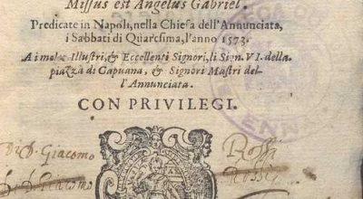 C.34.2.27 – SERMONI SUI VANGELI PER TUTTA LA QUARESIMA. ANTONIO DA PADOVA. 1575