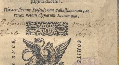 C.34.2.28 – DE CONIURATIONE SERGIJ CATILINAE. SALLUSTI. C. CRISPI. 1588