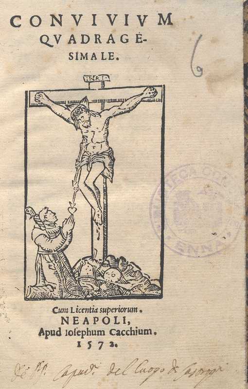 C.34.3.5 – CONVIVIUM QUADRAGESIMALES. SENZA AUTORE. 1572