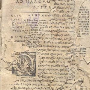 C.34.3.7 - DE OFFICIIS DI CICERONE. 1592