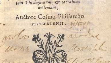 C.34.a.1.14 – ENCHIRIDION SIVE MANUSLE SACERDOTUM. COSIMO FILIARCHI.1582